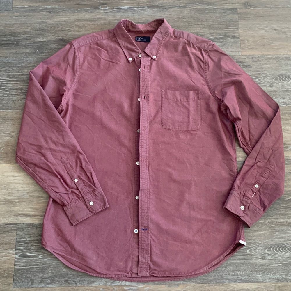 Gap long sleeve button down dress shirt sz xl